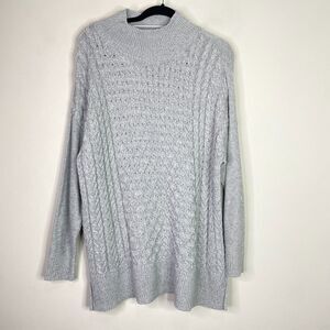 New Crown & Ivy Oversized Mock Neck Tunic Sweater Women's Size Medium